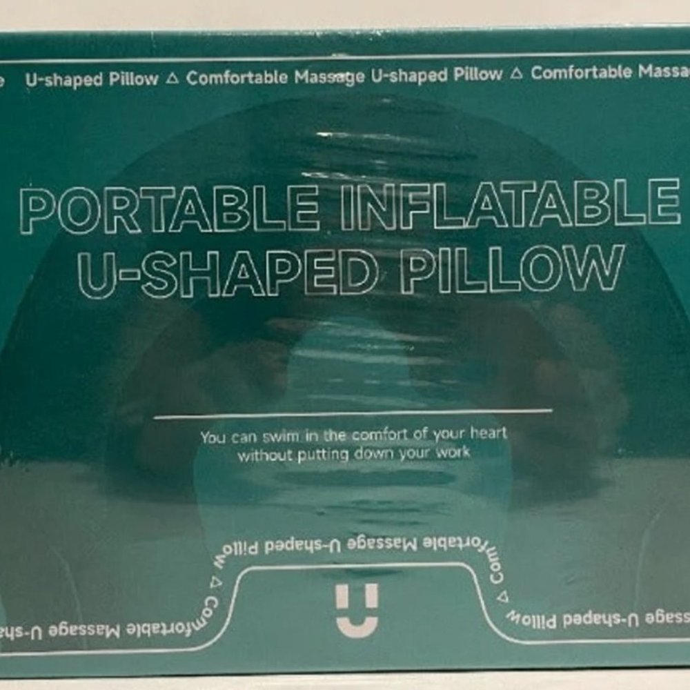 Portable U-shaped Inflatable pillow